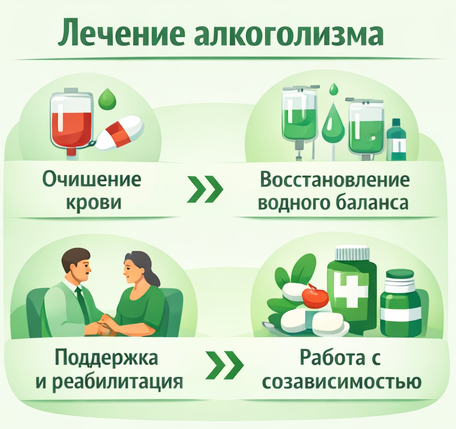 лечение алкоголизма в Губкине этапы